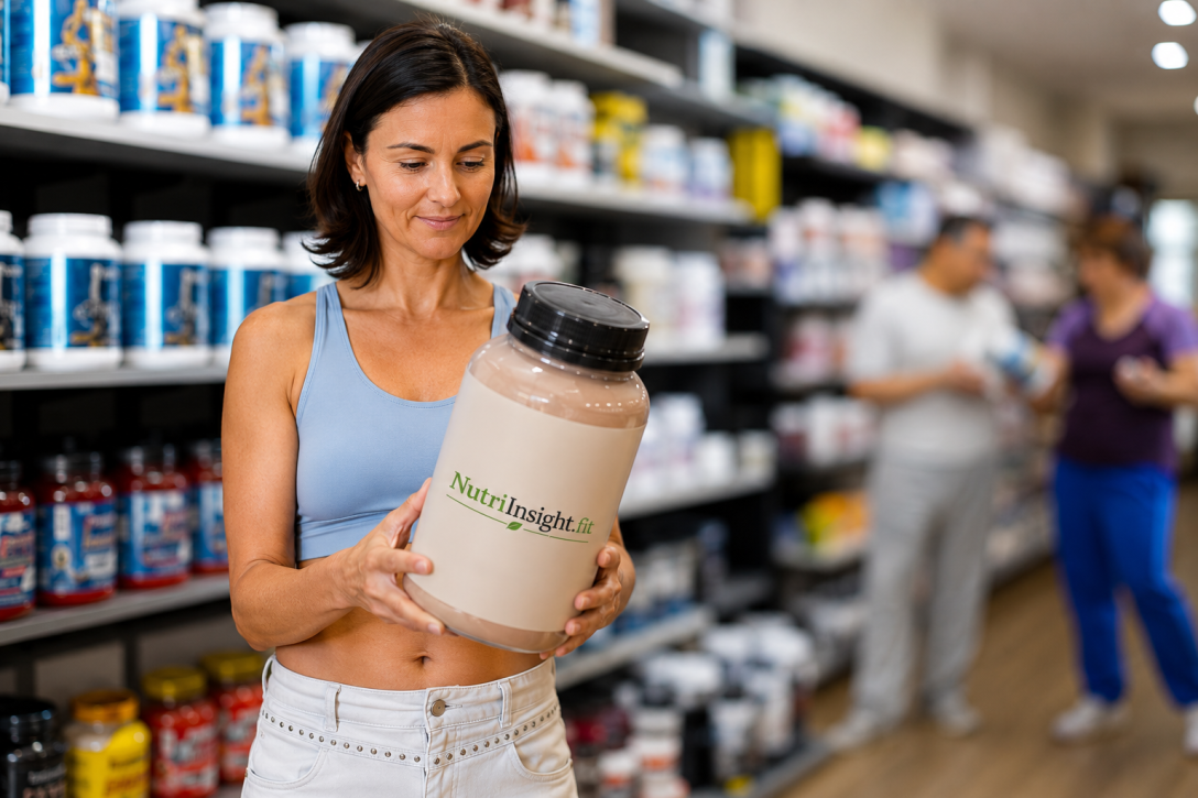 Best dairy free protein drinks displayed in a grocery store refrigerator