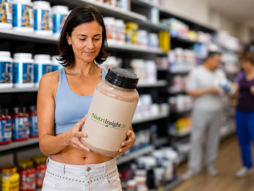 Best dairy free protein drinks displayed in a grocery store refrigerator